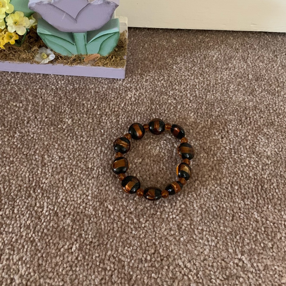 Beaded Amber Bracelet